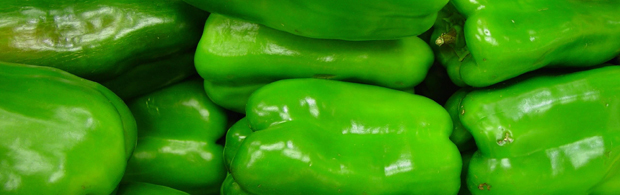 green peppers / capsicums